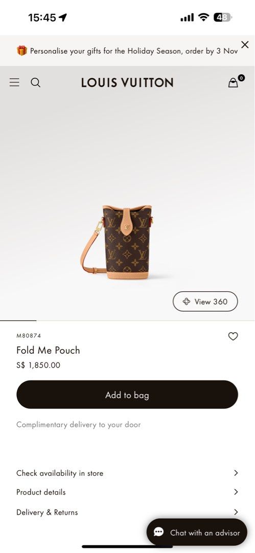 Fold Me Pouch Monogram Canvas - High-Tech Objects and Accessories