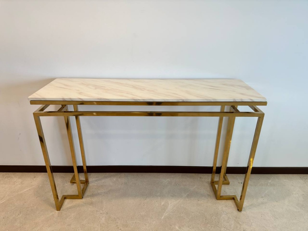 Marble + Gold Side Table, Furniture & Home Living, Furniture, Tables