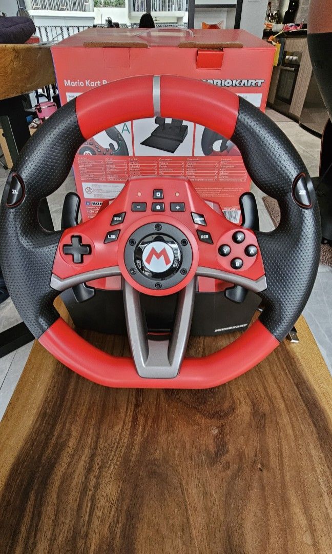 Mario Kart Racing Wheel Pro Deluxe, Video Gaming, Gaming Accessories,  Controllers on Carousell