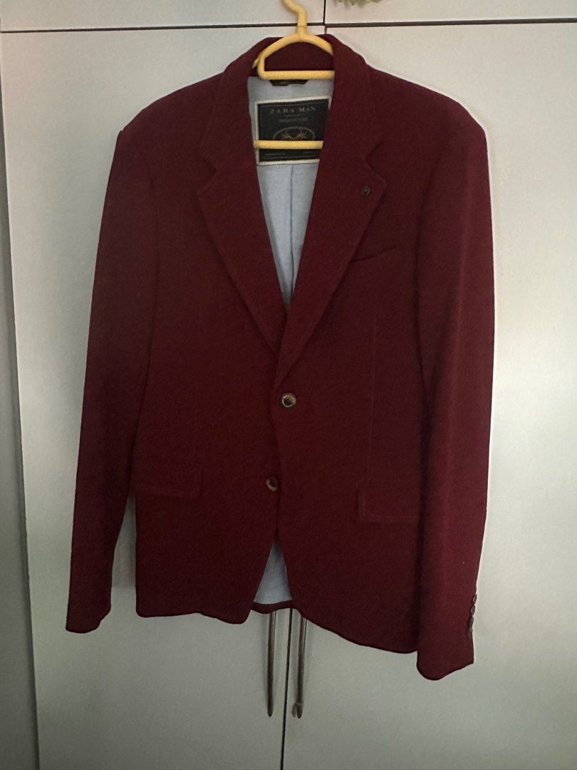 Maroon best sale red blazer