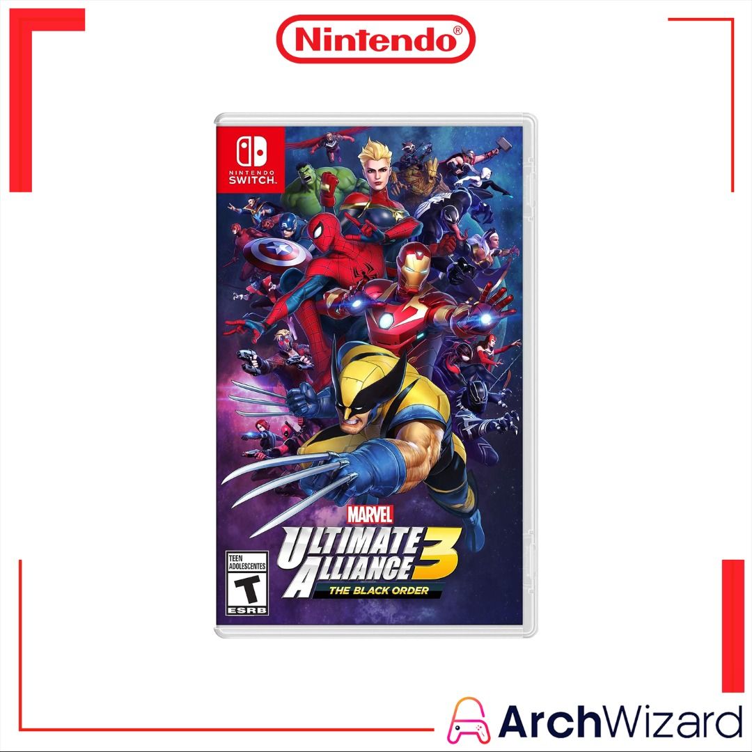 Marvel Ultimate Alliance 3 The Black Order - Marvel Super Hero Game 🍭 Nintendo  Switch Game - ArchWizard, Video Gaming, Video Games, Nintendo on Carousell