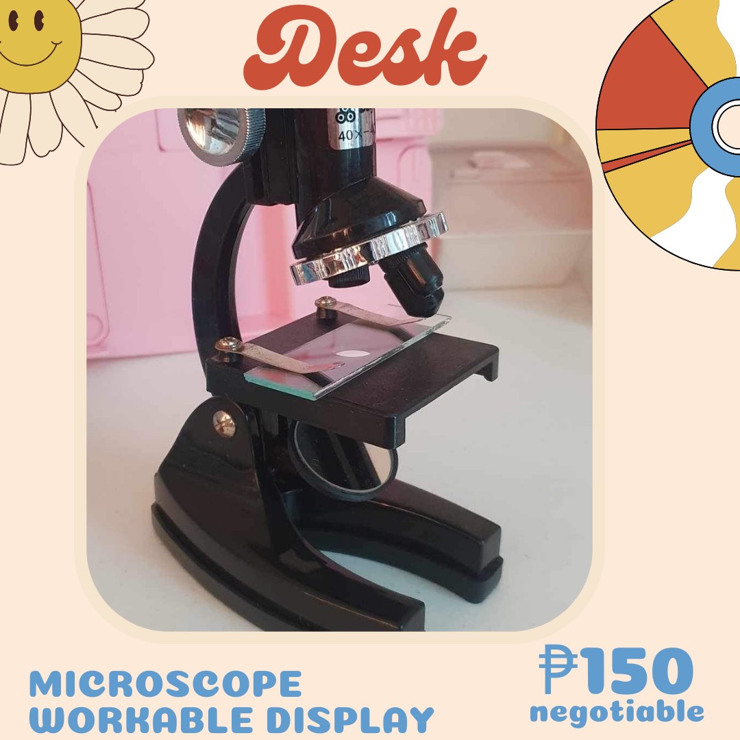 REPRICED Microscope Desktop Display, Health & Nutrition, Medical ...