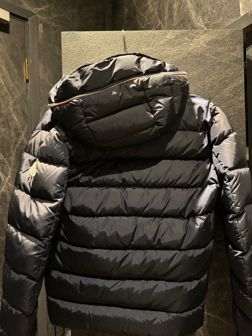 Moncler Navy Blue Down Jacket Size 00 Carousell