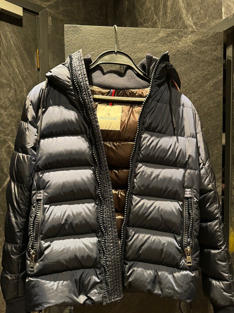 Moncler Navy Blue Down Jacket Size 00 Carousell