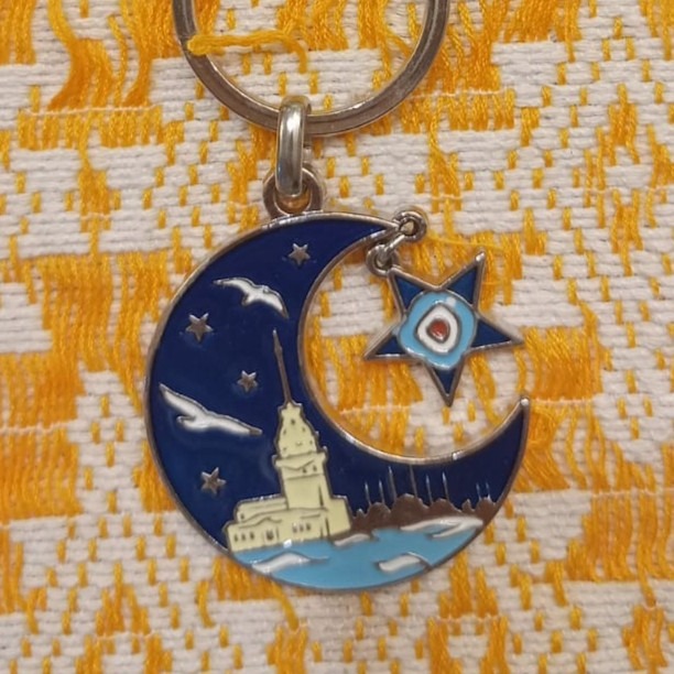 Moon Keychain from Turkiye (NEW), Desain & Kerajinan Tangan, Barang ...