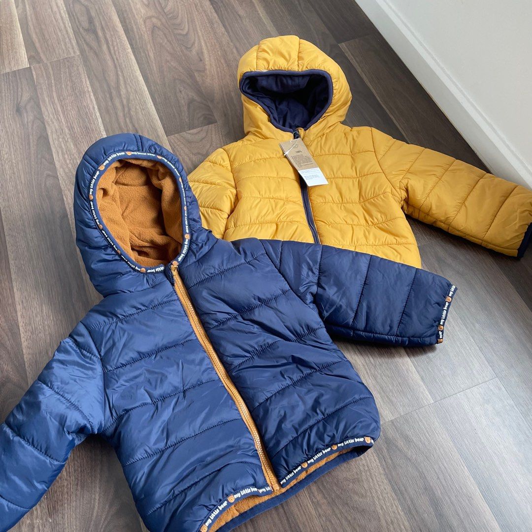 Mustard puffer jacket top zara