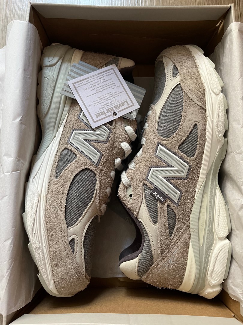 New Balance 990v3 x Levi s Grey Men s Fashion Footwear Sneakers on Carousell