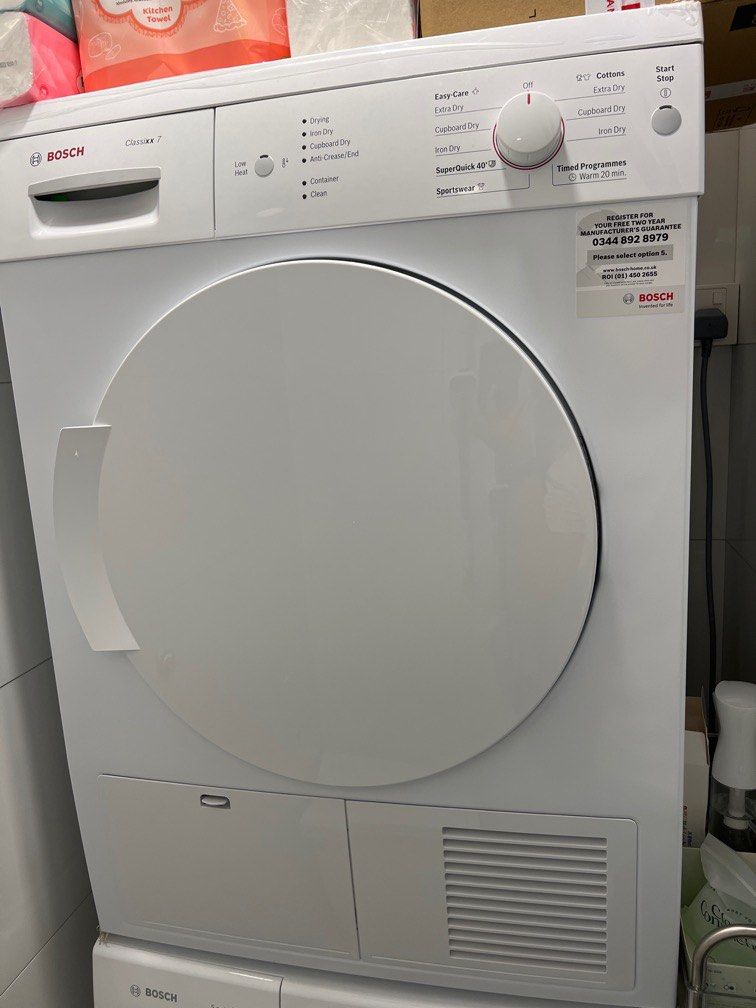 New Bosch washing machine and dryer, TV & Home Appliances, Washing