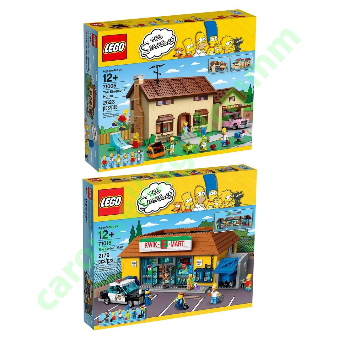 New Sealed LEGO The Simpsons Sets Bundle 2 Sets 71006 The Simpsons House 71016 The
