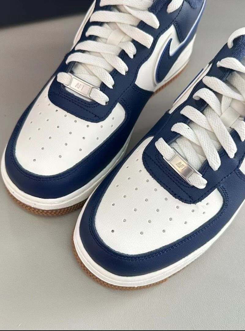 Nike Air Force 1 Low College pack Low top board shoes Unisex White Blue