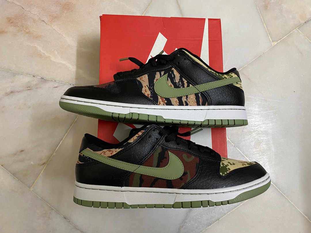 Nike sb dunk low camo hotsell