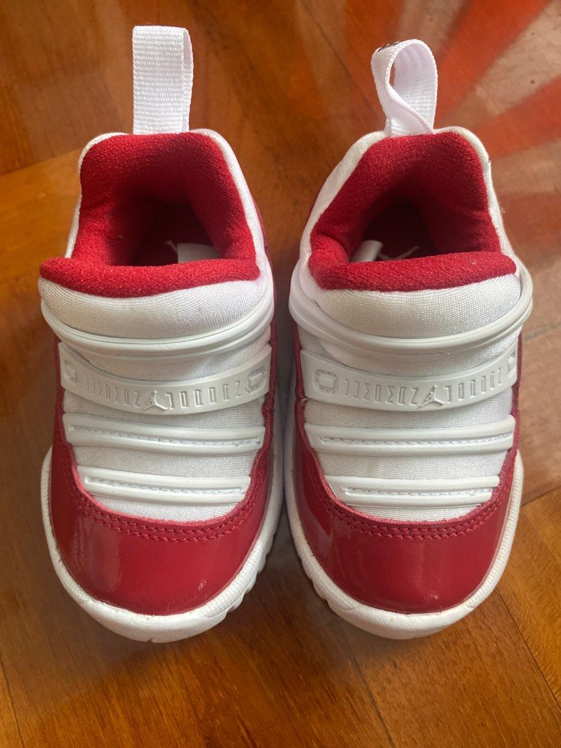 Red jordans shop for toddlers