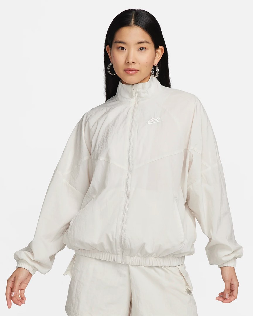 Nike Woven Jacket Light Orewood Brown Women s Fashion Coats