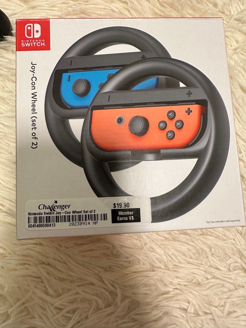 Nintendo switch joy con wheel, Video Gaming, Gaming Accessories