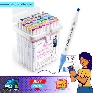  Ohuhu Alcohol Markers 320 Colors - Chisel & Fine Double Tipped  Art Markers for Artists Adults Coloring Drawing Sketching Illustration -  Alcohol-based Refillable Ink : Arts, Crafts & Sewing