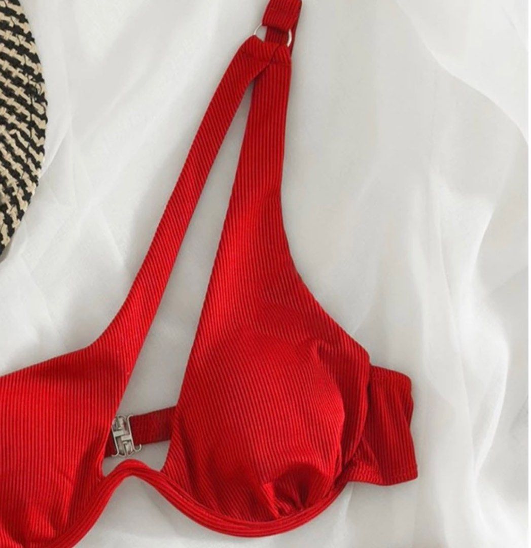 One Shoulder Bikini Two Piece Swimsuit Bathing suit Beach Wear, Women's ...