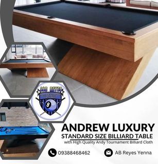 ONLY 2 TABLE AVAILABLE ON HAND 📣📣📣 ANDREW BILLIARD TABLE Standard