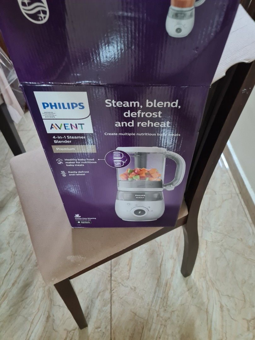 Philip Avent 4 in 1 baby food maker steamer blender defrost reheat