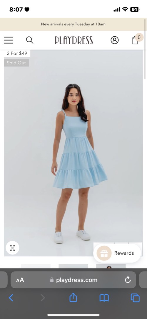 playdress emma camisole tie tiered dress Women s Fashion Dresses