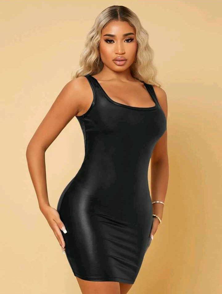 slim fit dress slacks Plus Size Sleeveless Leopard Print Dress with Cargo  Pockets