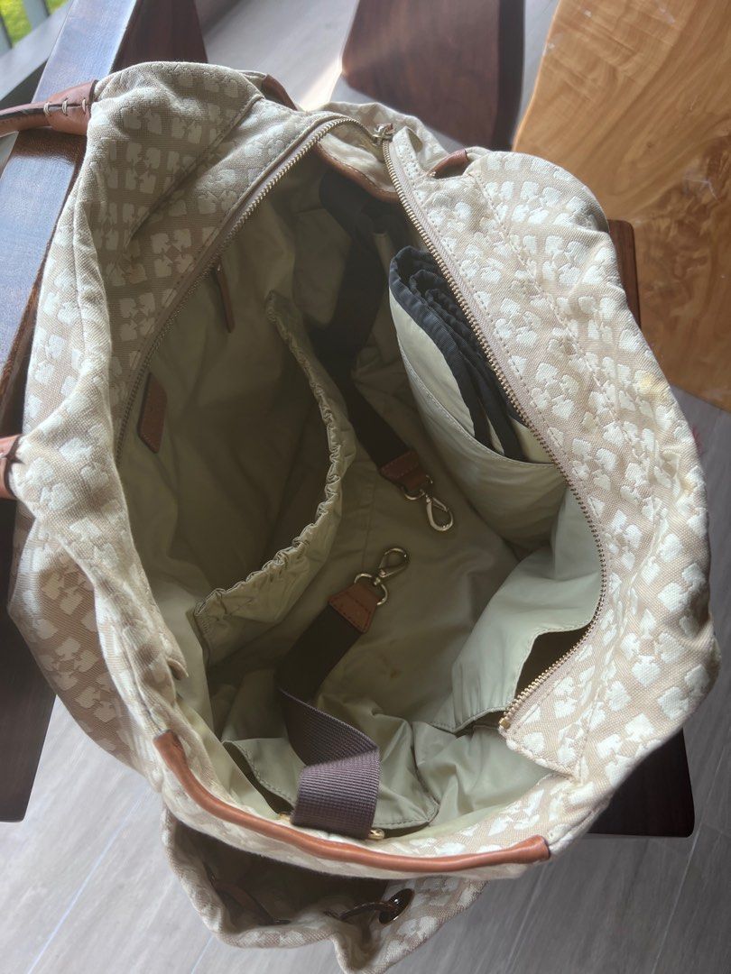 KATE SPADE NY Jae Light Pink Nylon Baby Diaper Bag (No Long Strap