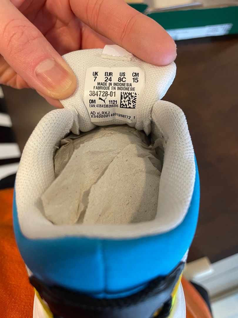 Puma baby shop shoes size