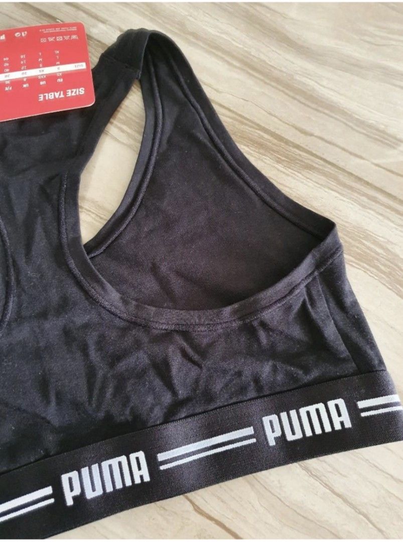 Puma high impact sports bra in black