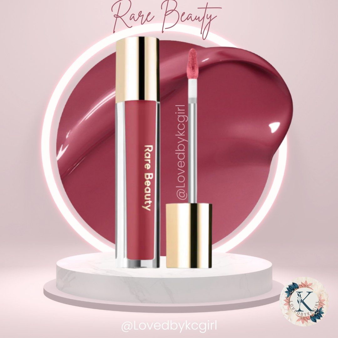 Rare Beauty lip gloss - Nearly Mauve (FULLSZ W BOX), Beauty & Personal ...