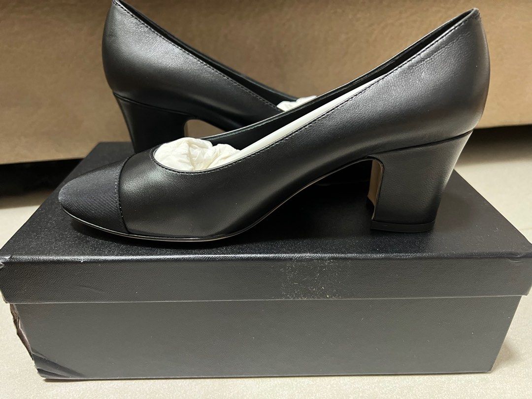 Real leather pumps top