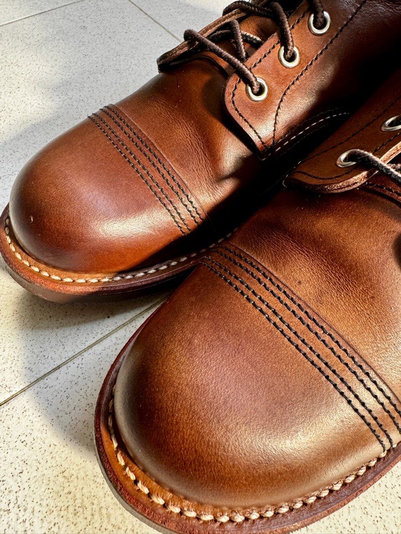 Red wing on sale iron ranger amber