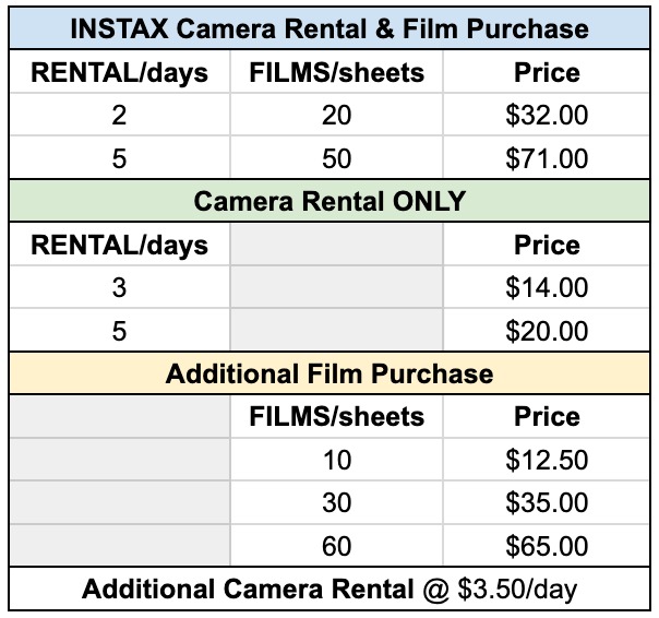 [Rental] Fujifilm Instax Instant Camera, Photography, Cameras on Carousell