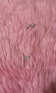 Set 925 earrings necklace