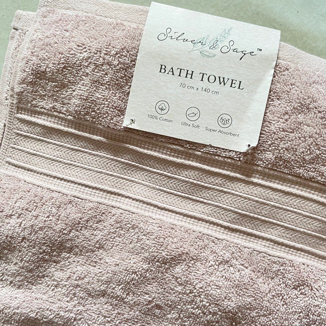 SILVER SAGE BATH TOWEL Furniture Home Living Bedding