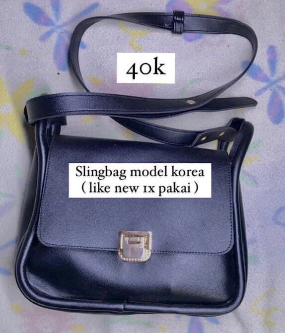 Sling bag tas wanita korea Fesyen Wanita Tas Dompet di Carousell