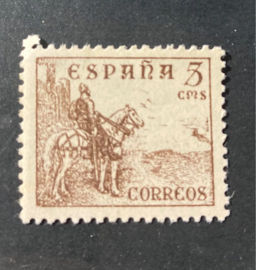 SPAIN MINT STAMP Spain 7801 with hinge 1937 El Cid, Hobbies & Toys