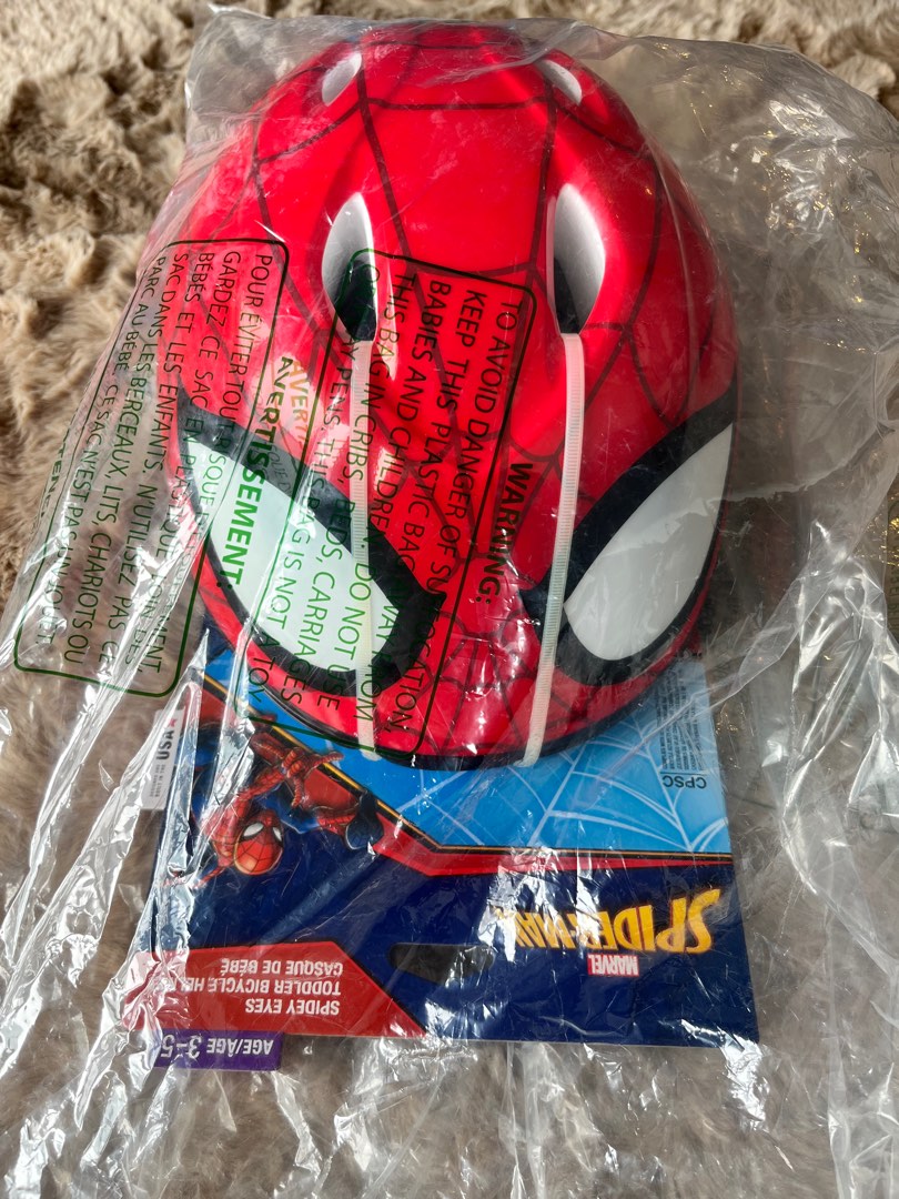 SpiderMan helmet and knee, elbow pads with wrist guards, Sports