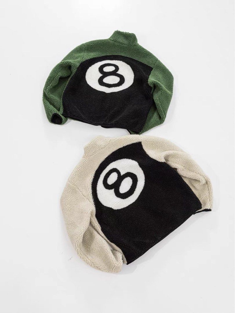 Stussy Ball Sherpa Fleece Reversible Jacket (FW2023), Men's