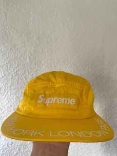 Supreme Lasered Twill Camp Cap In Nude