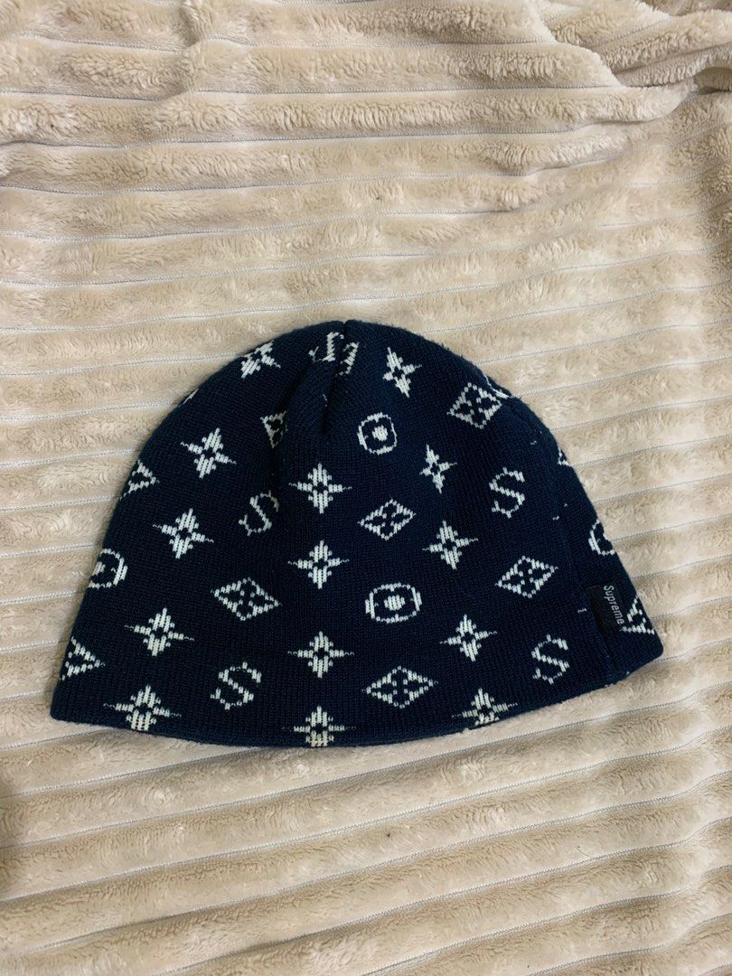 Supreme louis store vuitton beanie