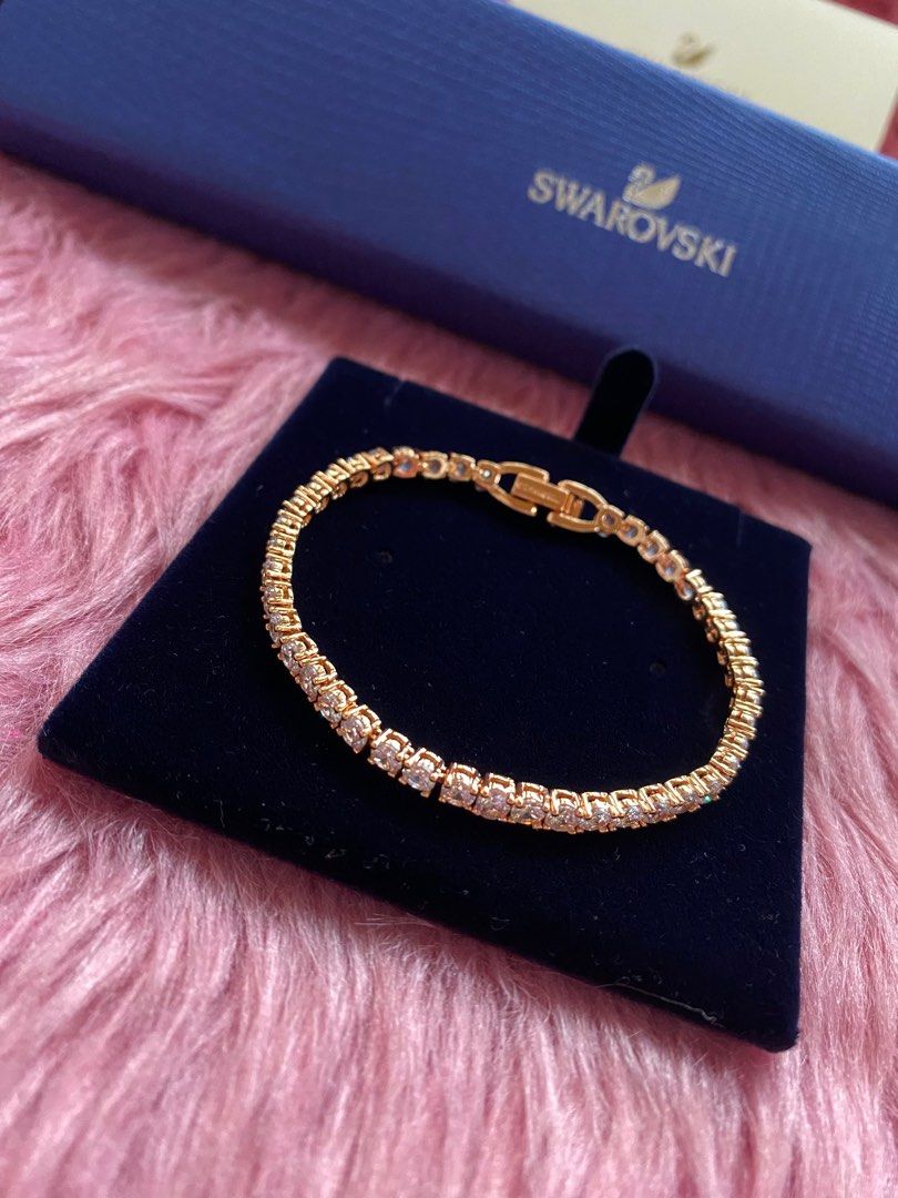 Swarovski Tennis Deluxe Bracelet - Gold