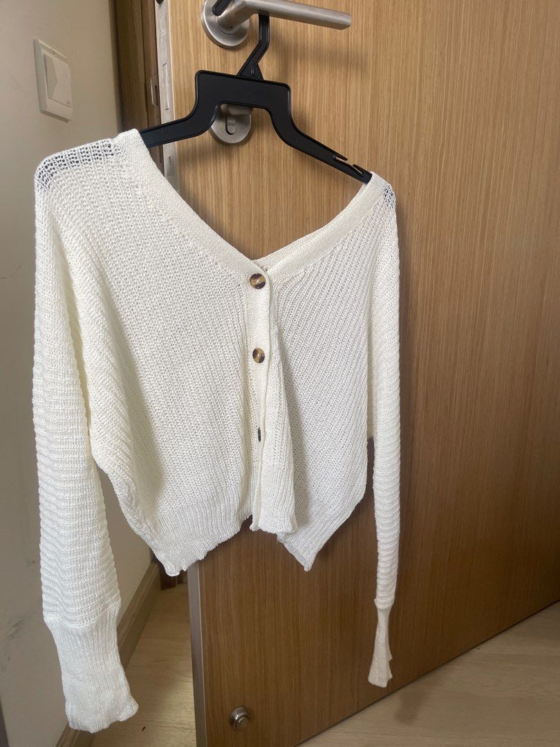 White sweater blouse hotsell