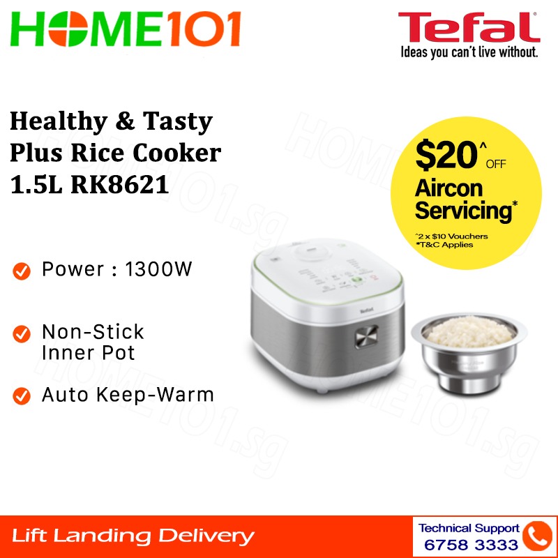 Tefal Rice Express Induction Rice Cooker 1.5L RK7621, TV & Home