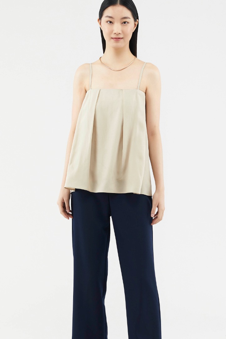 Shadow Side Pleated Top 5027