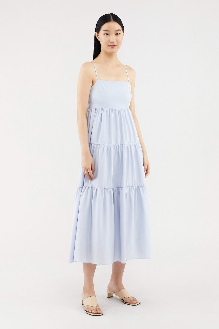 TEM Yulissa Tiered Maxi Dress (Category: Dresses) located in Singapore. Submitted by haappppyyyy (Listing ID 1262888911, Image 2). Description: Washed but not worn RTP $49.