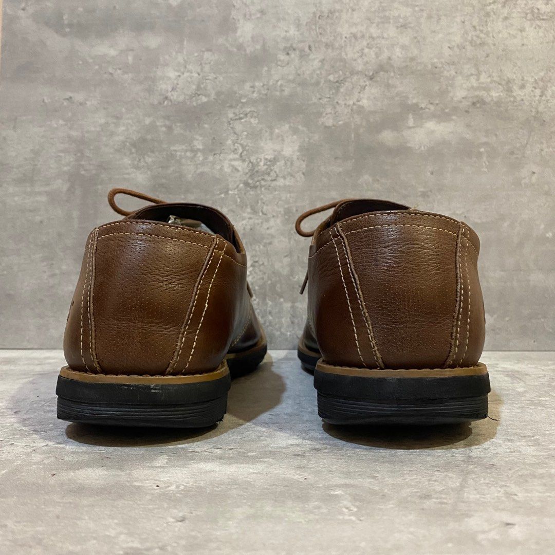 Timberland sensorflex technology brown shoes leather size 10.5uk