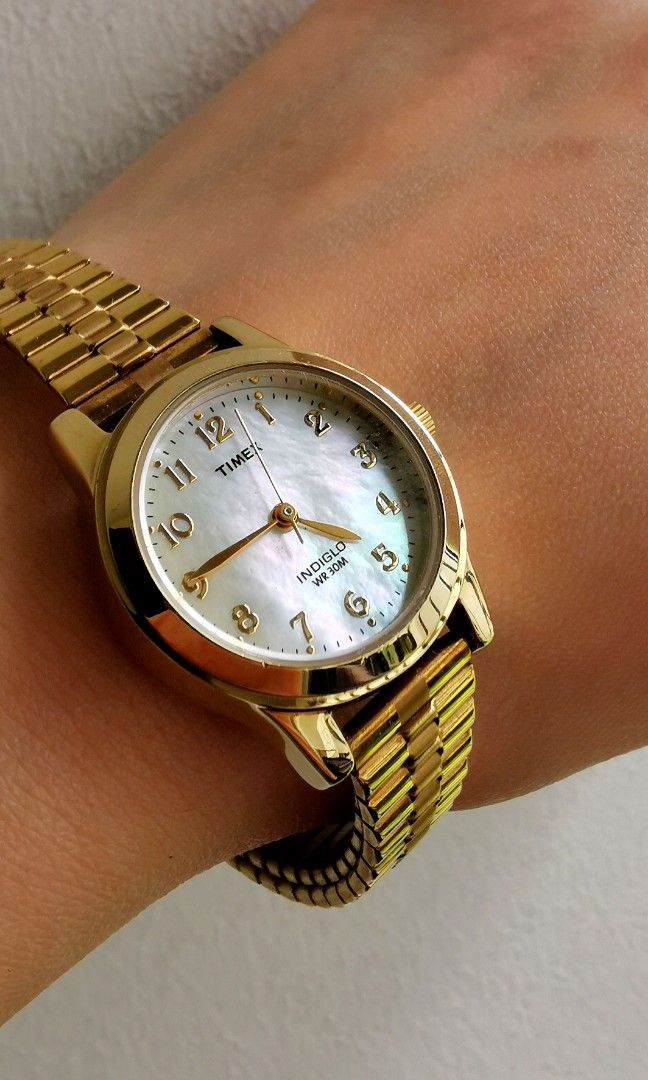Timex mother of cheap pearl ladies watch