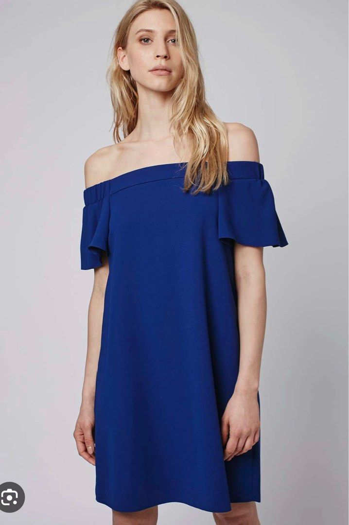 Topshop off the shoulder dress cheap