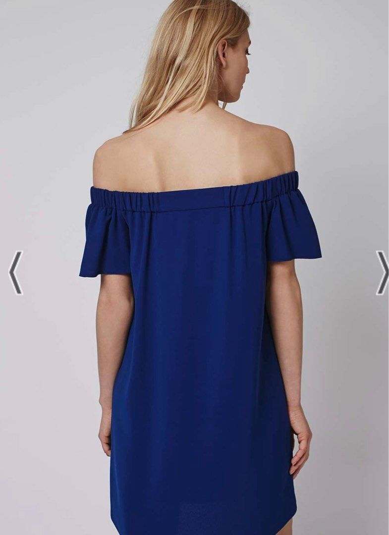 Topshop off the shoulder dress discount