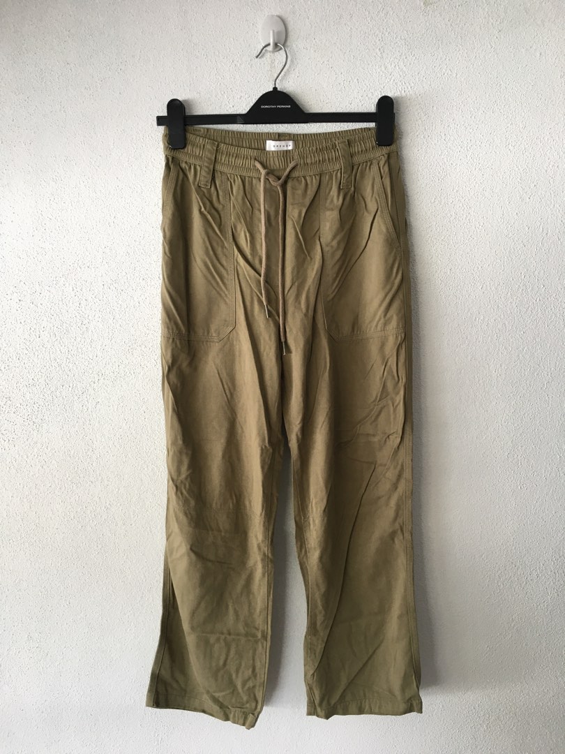 Topshop Utility Olive Trousers Women s Fashion Bottoms Other