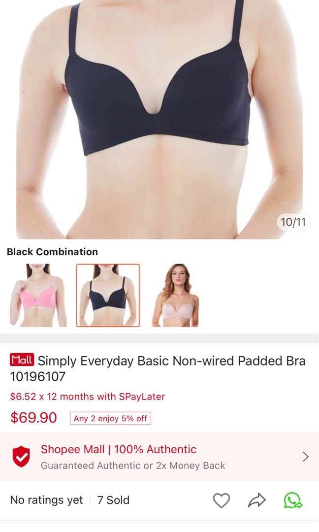 BN Sorella Seamless Everyday non-wire bra, Women's Fashion, New